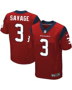 Texans #3 Tom Savage Red Alternate Men's Stitched NFL Elite Jersey
