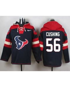 Texans #56 Brian Cushing Navy Blue Player Pullover NFL Hoodie