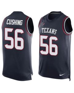 Texans #56 Brian Cushing Navy Blue Team Color Men's Stitched NFL Limited Tank Top Jersey