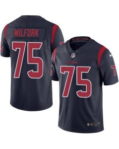 Texans #75 Vince Wilfork Navy Blue Men's Stitched NFL Limited Rush Jersey