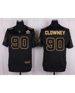 Texans #90 Jadeveon Clowney Black Men's Stitched NFL Elite Pro Line Gold Collection Jersey