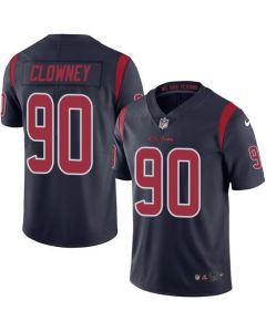 Texans #90 Jadeveon Clowney Navy Blue Men's Stitched NFL Limited Rush Jersey