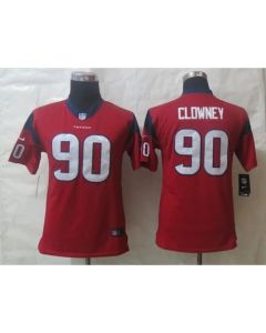 Texans #90 Jadeveon Clowney Red Alternate Youth Stitched NFL Limited Jersey