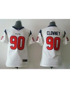 Texans #90 Jadeveon Clowney White Youth Stitched NFL Elite Jersey