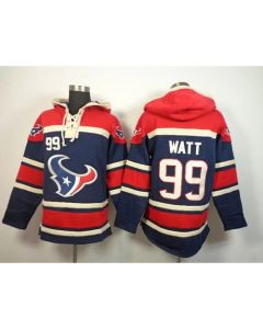 Texans #99 J.J. Watt Blue Sawyer Hoodie Sweatshirt NFL Hoodie