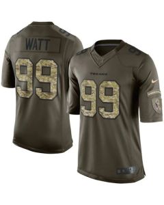 Texans #99 J.J. Watt Green Men's Stitched NFL Limited Salute to Service Jersey