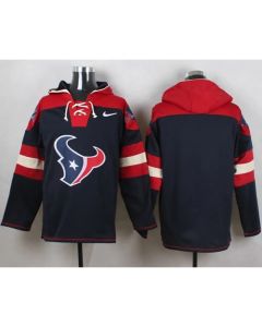Texans Blank Navy Blue Player Pullover NFL Hoodie