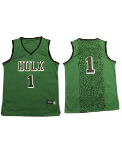 The Hulk #1 Green Stitched Basketball Jersey