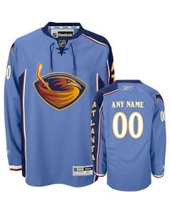Thrashers Personalized Authentic Blue NHL Jersey (S-3XL)