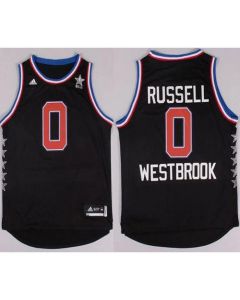 Thunder #0 Russell Westbrook Black 2015 All Star Stitched NBA Jersey