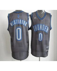 Thunder #0 Russell Westbrook Black Rhythm Fashion Stitched NBA Jersey