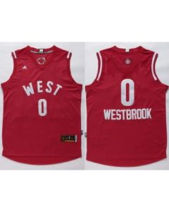 Thunder #0 Russell Westbrook Red 2016 All Star Stitched NBA Jersey