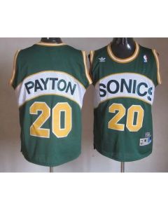 Thunder #20 Gary Payton Green Seattle SuperSonics Style Stitched NBA Jersey