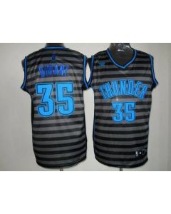 Thunder #35 Kevin Durant Black/Grey Groove Stitched NBA Jersey