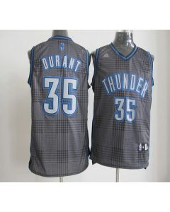 Thunder #35 Kevin Durant Black Rhythm Fashion Stitched NBA Jersey