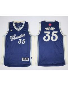 Thunder #35 Kevin Durant Blue 2015-2016 Christmas Day Stitched Youth NBA Jersey