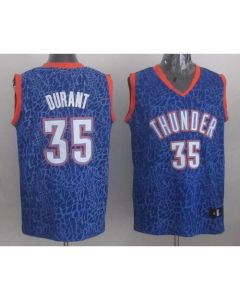 Thunder #35 Kevin Durant Blue Crazy Light Stitched NBA Jersey