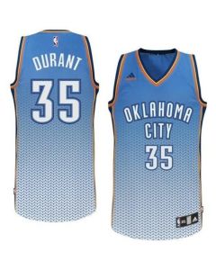 Thunder #35 Kevin Durant Blue Resonate Fashion Swingman Stitched NBA Jersey