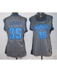 Thunder #35 Kevin Durant Grey Women's Static Fashion Stitched NBA Jersey