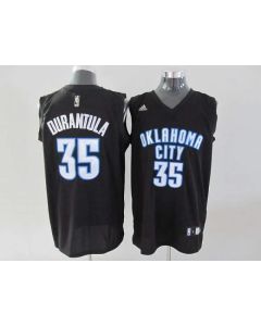 Thunder #35 Kevin Durant Stitched Black Durantula Fashion NBA Jersey