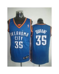 Thunder #35 Kevin Durant Stitched Blue NBA Jersey