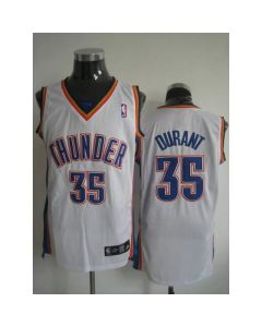 Thunder #35 Kevin Durant Stitched White NBA Jersey