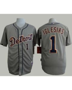 Tigers #1 Jose iglesias Grey Cool Base Stitched MLB Jersey