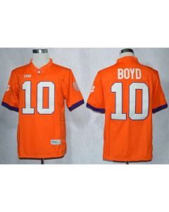 Tigers #10 Tajh Boyd Orange Limited Stitched NCAA Jersey