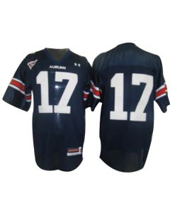 Tigers #17 Blue Stitched NCAA Jersey