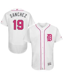 Tigers #19 Anibal Sanchez White Flexbase Authentic Collection 2016 Mother's Day Stitched MLB Jersey