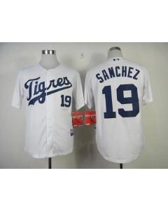 Tigers #19 Anibal Sanchez White "Los Tigres" Stitched MLB Jersey