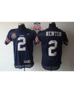 Tigers #2 Newton Blue 2014 BCS Bowl Patch Stitched NCAA Jersey