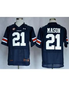 Tigers #21 Tre Mason Blue Stitched NCAA Jersey