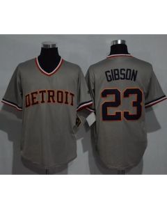 Tigers #23 Kirk Gibson Grey Cooperstown Throwback Stitched MLB Jersey