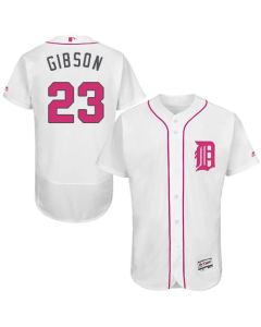 Tigers #23 Kirk Gibson White Flexbase Authentic Collection 2016 Mother's Day Stitched MLB Jersey