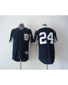 Tigers #24 Miguel Cabrera Navy Blue 2011 Home Cool Base BP Stitched MLB Jersey
