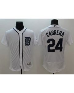 Tigers #24 Miguel Cabrera White Flexbase Authentic Collection Stitched MLB Jersey