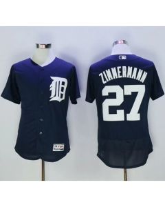Tigers #27 Jordan Zimmermann Navy Blue Flexbase Authentic Collection Stitched MLB Jersey