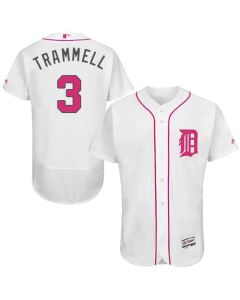 Tigers #3 Alan Trammell White Flexbase Authentic Collection 2016 Mother's Day Stitched MLB Jersey