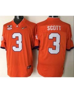 Tigers #3 Artavis Scott Orange 2016 National Championship Stitched NCAA Jersey