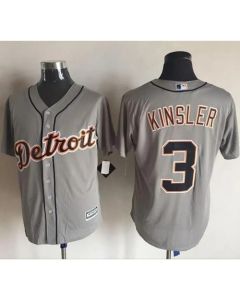 Tigers #3 ian Kinsler Grey New Cool Base Stitched MLB Jersey