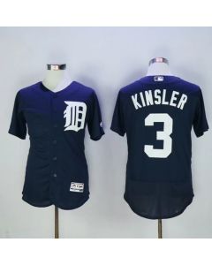 Tigers #3 ian Kinsler Navy Blue Flexbase Authentic Collection Stitched MLB Jersey