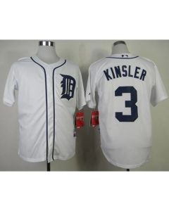 Tigers #3 ian Kinsler White Cool Base Stitched MLB Jersey