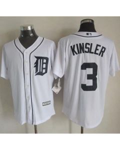 Tigers #3 ian Kinsler White New Cool Base Stitched MLB Jersey