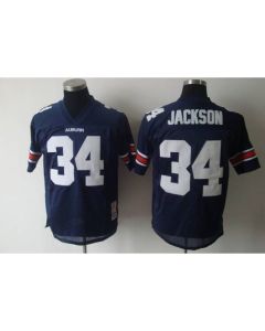 Tigers #34 Bo Jackson Blue Stitched NCAA Jersey