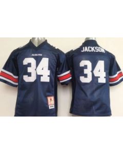 Tigers #34 Bo Jackson Blue Stitched Youth NCAA Jersey