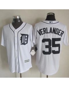 Tigers #35 Justin Verlander White New Cool Base Stitched MLB Jersey