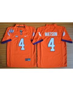 Tigers #4 Deshaun Watson Orange 1975-1978 Fuller Stitched Youth NCAA Jersey