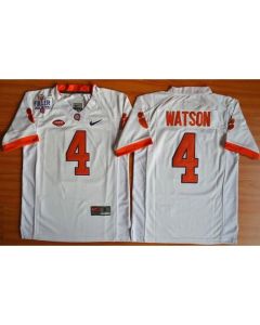 Tigers #4 Deshaun Watson White 1975-1978 Fuller Stitched Youth NCAA Jersey