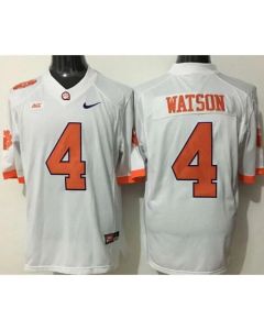 Tigers #4 Deshaun Watson White Limited Stitched NCAA Jersey
